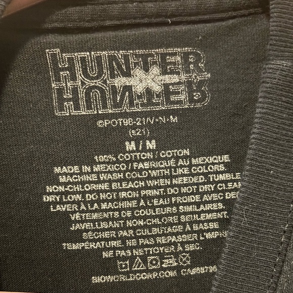 Black Hunter X Hunter Graphic T-Shirt - Picture 3 of 3
